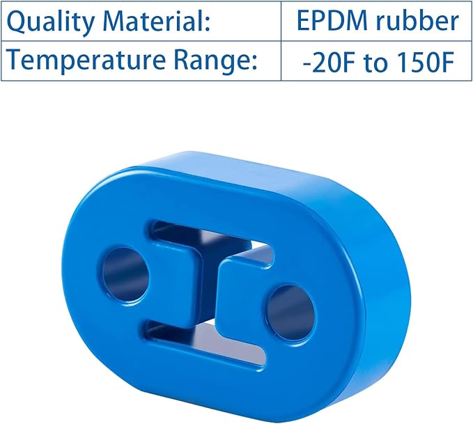Exhaust Rubber Hanger, rubber muffler hangers. Rubber Insulator Bushing Mount, rubber exhaust mounts with 2 Holes 0.47 Inch, 