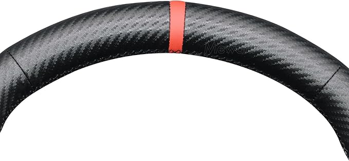 MEWANT Hand Sewn 3D Style Steering Wheel Cover Wrap for Chevrolet Camaro 2017-2022 Steering Wheel Accessories for Chevrolet Camaro 2017-2022