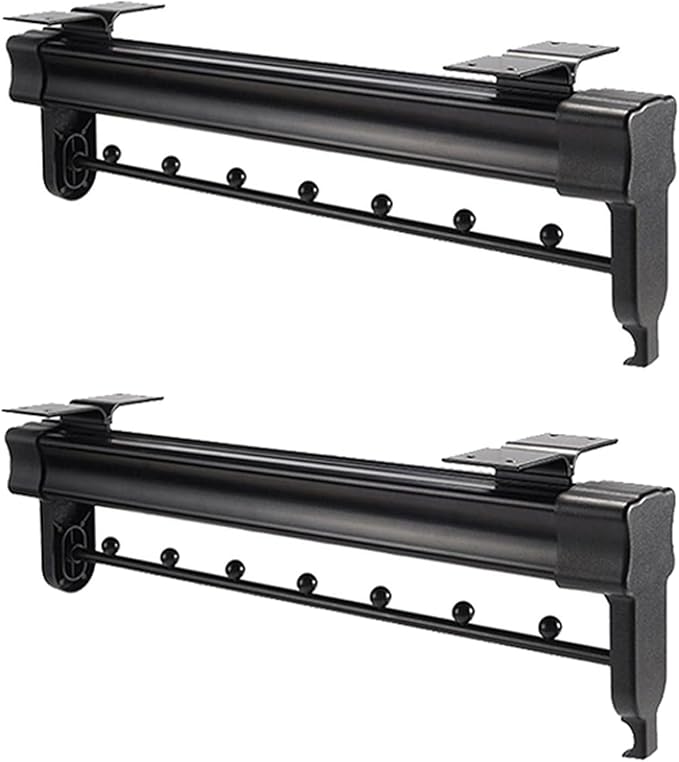 Pull Out Clothes Rail Extendable Pull Out Closet Rod - Wardrobe Pull-Out Trousers Rack, Extendable Wardrobe Rail in Steel, Ad