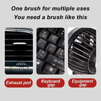 AUCELI Car Detailing Brush, Ultra Soft Auto Interior Dusting Brush with Storage Rack, Car XL Synthetic Brush Cleaning Tool, U