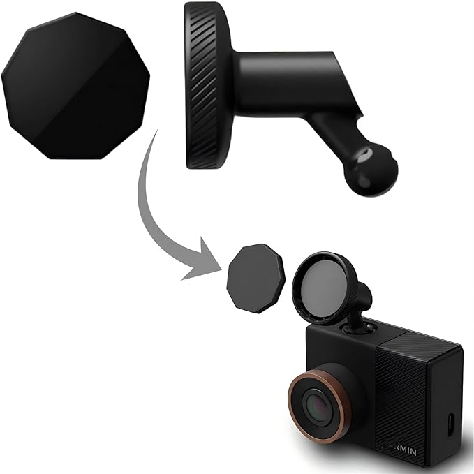 Low-Profile Magnetic Mount for Garmin Dash Cam, Vehicle Camera Mount for Dash Cam 45 46 47 55 56 65W 66W 010-12530-00