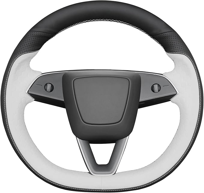 MEWANT Tesla Model 3 Highland/Model Y DIY Stitching Steering Wheel Cover Wrap for Tesla Model 3 Highland 2023-2025/Model Y 2025 Highland for Tesla Model 3/Model Y Accessories