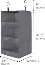 GRANNY SAYS 3-Shelf Hanging Closet Organizer and Storage, Collapsible Hanging Closet Shelves, Hanging Organizer for Closet & 