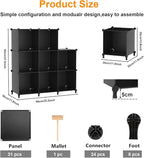 AWTATOS 8 Cube Storage Organizer, Closet Organizer Storage Shelf, Bookcase Bookshelf, DIY Stackable Storage Cubes Shelves for