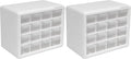 Akro-Mils 16-Drawer Plastic Drawer Storage Cabinet for Garage Organization, Beads, Makeup Organizer, Building Bricks Storage,