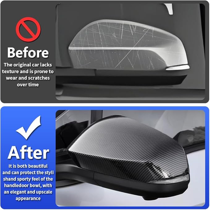 Chrome Carbon Fiber Style Car Side Door Mirror Trim Cover for Toyota Tacoma 2024 2025 2026 and 4Runner 2025 2026 (Rearview with Turn Signal Lamp）Auto Exterior Decorations Accessories Decor Kit