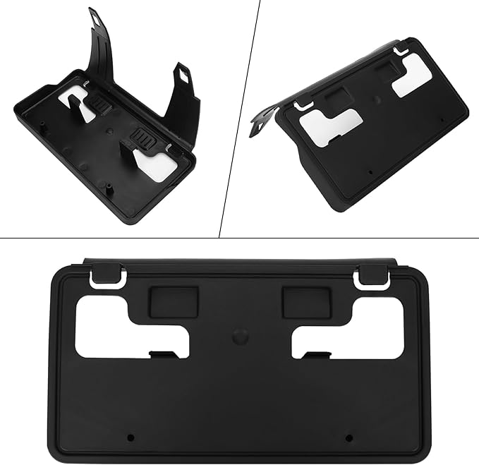Front License Plate Frame Bracket Compatible with Ford F250 F350 F450 F550 Super Duty 2023 2024 2025 2026, Black No Drill Fro