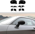 Voodonala for Challenger Rearview Mirror Cover Side Mirror Trim Shell Cover Decoration Trim for 2009-2025+Dodge Challenger Exterior Accessories,10pcs ABS Black