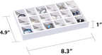 Frebeauty Jewelry Organizer Tray,Stackable Velvet Jewelry Trays,Drawer Inserts Earring Organizer For Women Jewelry Storage Di