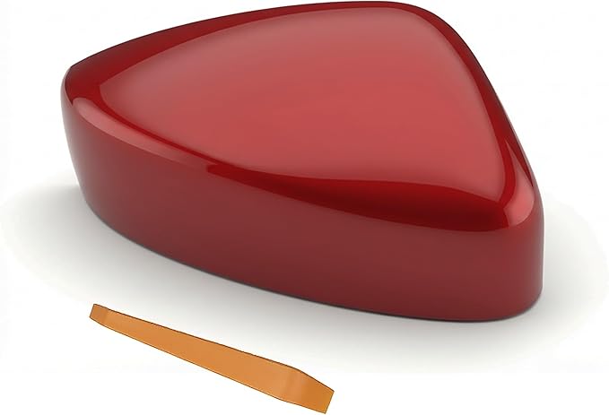 Left Driver Side Mirror Cover Cap Compatible with Mazda CX-5 2017-2023 (2nd Gen KF) | Soul Red Crystal Metallic (Code: 46V) - Deep Metallic Red | Direct Replacement - NOT for 2016.5 Old Body