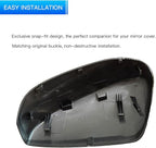 Left Driver Side Mirror Cover Cap Compatible with Honda Accord 2008-2012 | Alabaster Silver Metallic (Color Code: NH700M) - Bright Silver | Direct Replacement Door Wing Mirror Housing