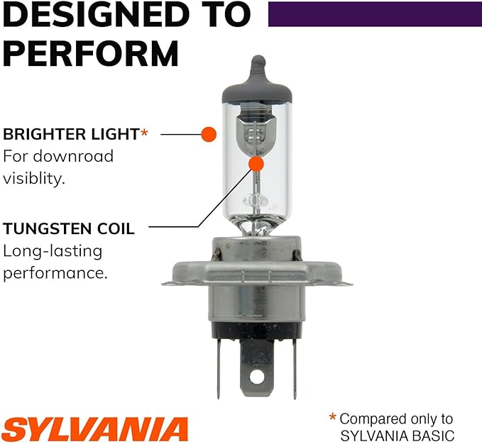 SYLVANIA - 9003 XtraVision - High Performance Halogen Headlight Bulb, High Beam, Low Beam and Fog Replacement Bulb (Contains 