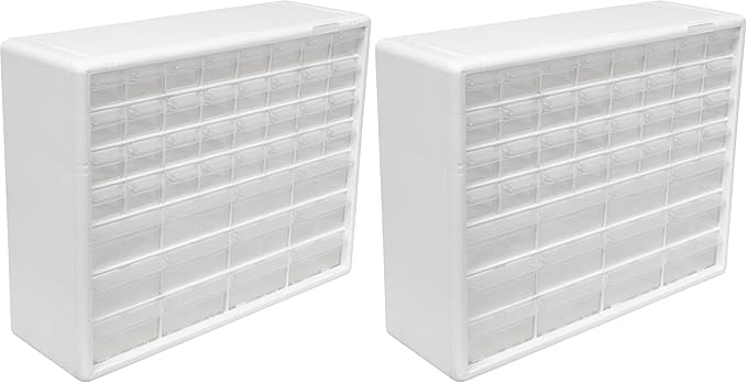 Akro-Mils 44-Drawer Plastic Drawer Storage Cabinet for Garage Organization, Bead Organizer, Building Bricks Storage, Teacher 