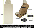 Waterproof Neoprene Car Seat Cover, Sweatproof Non-Slip Seat Protector, Universal Fit for Front Bucket or Rear Bench Seat of 