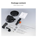 K&F CONCEPT 4.5" Suction Cup Camera Mount with Magic Arm, ARRI Style 1/4" 3/8" Threads, Quick Release Car Mount Compatible with Gopro DJI Insta360 for DSLR Action Camera Phone Video Shooting