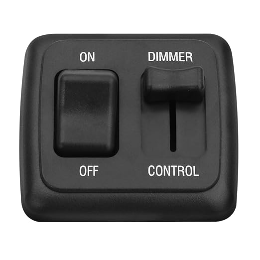 RV Led Dimmer Switch 12 Volt, 12V Rv Light Led Dimmer Switch, Toggle Dimmer Switch DC High Side Light Dimmer Switch for Dimmable LED Halogen, Incandescent - RV, Auto, Truck, Marine, and Strip Lighting