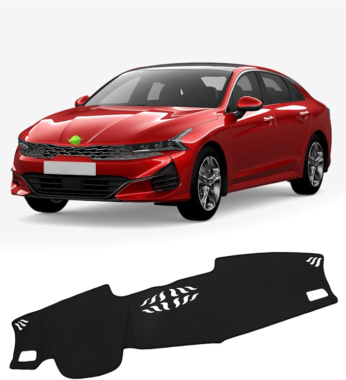 FIILINES Dash Cover Fit for Kia K5 2021-2025 (Without HUD), Dashboard Cover K5 Accessories Dash Mat Sunshade Nonslip Protecto