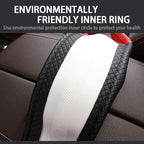 Car Steering Wheel Cover with Durable PU Leather, Universal 15 inch Fit for Car Truck SUV, Breathable Anti Slip Auto Steering Wheel Covers for Men and Women