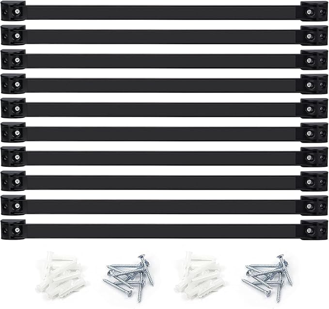 DGSL Magnetic Tool Holder Strip 10 Pack, 18 In Heavy Duty Tool Organizer Magnetic Strip, Tool Magnet Bar For Garage Tool Orga