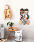 Hat Rack for 45 Baseball Caps with 10 Clips 3 Tier Hat Organizer for Wall Multi-functional Hat Hanger Metal Hat Holder at Clo