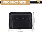Car Seat Side Pocket Organizer, PU Leather Mini Auto Seat Storage Bag, Pen Phone Holder Tray Pouch Vehicle Seats Gap Filler, Universal Organize for Documents Registration Notepad