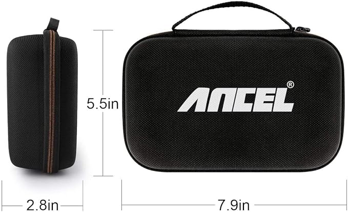 ANCEL Large Protective Case for OBD2 Scanner and Code Reader, Diagnostic Scan Tool Battery Tester, Storage Box (L)