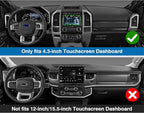 FIILINES Dash Cover Fit for Ford Expedition 2018-2021 (Only fits 4.3-inch Touch Screen Dashboard. Not fits 12-inch/15.5-inch 