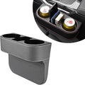 DXNQ Car Cup Holder Gap Filler Organizer, Multifunctional Auto Front Console Gap Filler with Cup Holder, Leather Extra Cup Ho
