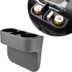 DXNQ Car Cup Holder Gap Filler Organizer, Multifunctional Auto Front Console Gap Filler with Cup Holder, Leather Extra Cup Ho