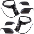 TRQ Driver & Passenger Side Power Heated Mirror Set Paint to Match with Turn Signal Compatible with 2013-2014 Subaru XV Cross