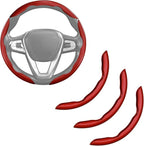 Carbon Fiber Steering Wheel Cover Anti-Slip Wrap Snap on Car