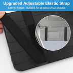 Sun Visor Organizer, Multi-Pocket Auto Visor Organizer for Car, SUV and Truck, Card Holder Glasses Holder for Car Interior Accessories Car Organizers And Storage, Black