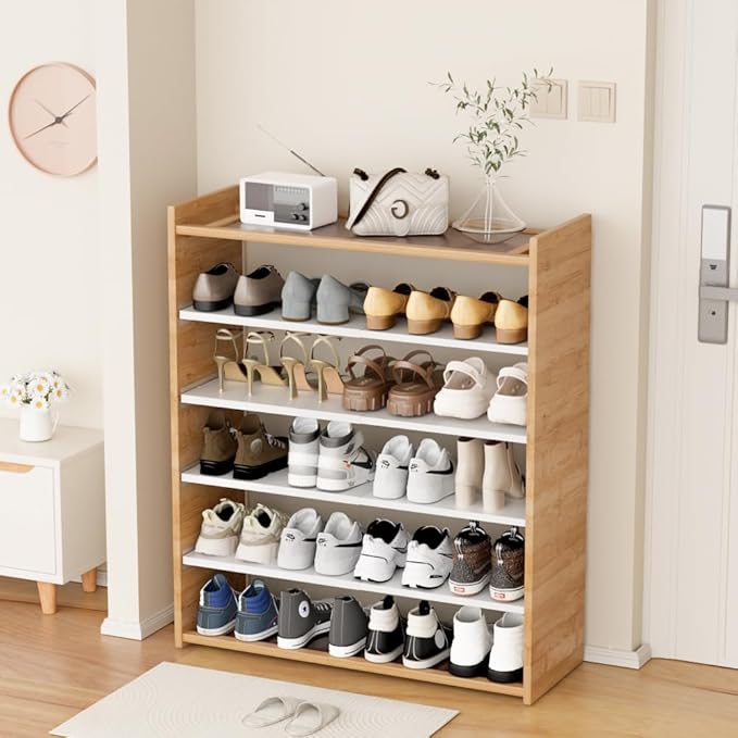 Expandable Closet Organizer Shelves, 3 Pack Adjustable Metal Storage Shelves Dividers for Wardrobe Cupboard Kitchen (White,7.