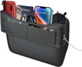 FLORICH Car Seat Gap Filler, Premium Leather Center Console Organizer, Front Seats Gap Filler Organizer and Storages Universal Fit for Car SUV Truck