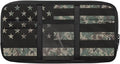 US Flag Print Car Sun Visor Storage Bag 11.81 x 5.9 Inch Multi-Function Organizer for Card Pen Invoice Pouch Case Bag Universal for Car Sun Visor Accessory,Camouflage Flag