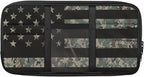 US Flag Print Car Sun Visor Storage Bag 11.81 x 5.9 Inch Multi-Function Organizer for Card Pen Invoice Pouch Case Bag Universal for Car Sun Visor Accessory,Camouflage Flag