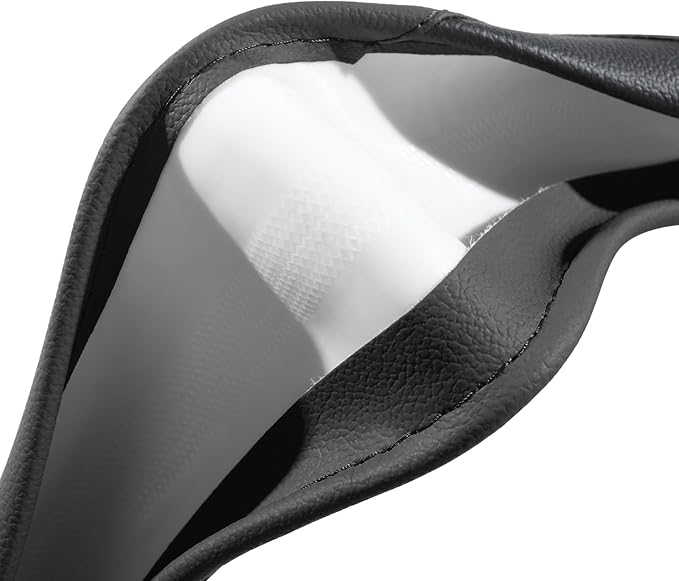 Car Steering Wheel Cover, Microfiber Leather Steering Wheel Cover Universal Fit 14.5-15 inch Anti-Slip Comfortable Breathable