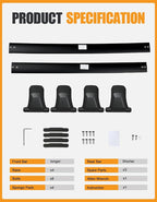 KINGGERI 300lbs Roof Racks Cross Bars Fit for Honda Pilot 2016-2022 with Flushed Side Rails,All Aluminum Heavy Duty Roof Rails Crossbars for Rooftop Cargo Basket Carrier Bag Luggage Rails Kayak