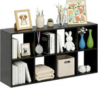 8 Cube Storage Organizer Shelf, Open Cube Bookshelf, Reversible Bookcase, Sturdy Modern Storage for Home Office, Bedroom, Liv