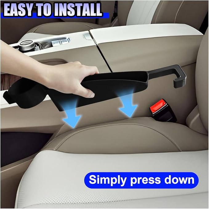 YoRise 2PCS Dual Slot Car Seat Gap Filler Organizer, Multifunctional Car Side Seat Gap Guard Spacer with Cup Holder, Universal Auto Storage Accessories for Preventing Items Falling Out (Black)