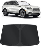 TINGLU Sun Shade for Lincoln Aviator 2020-2025 2026 Accessories Windshield Sun Shade Window Shade UV Rays Protection Sun Visor Cover with Steering Wheel Sunshade Storage Bag