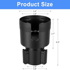 Car Cup Holder Expander, Large Cup Holder Extender for Car with Adjustable Base, Water Bottle Holder Adapter Fits Yeti, Hydro