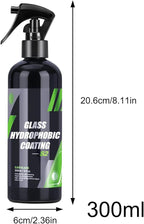 Car Glass Coating – Rainproof Agent, Hydrophobic Spray | Windshield Protector, Water Repelling Agent, Rain Guard Spray, Car C