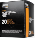 CERAKOTE® Ceramic Headlight Restoration Professional Detailer Pack (20 Ceramic Wipes) - Brings Headlights Back to Like New Condition - Step 3 Only