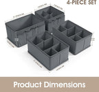 VERONLY Cosmetic Storage Bins Makeup Organizer, Adjustable Multifunction Storage Box Desk Drawer Divider for Makeup Brushes, 