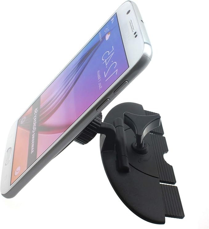 CD Slot Car Mount for Compatible with Samsung Galaxy S24/S23/S22/S21/S20/FE/Plus/Ultra Phones - Magnetic Holder Swivel Dock Strong Grip CD Player Slot