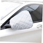 CHILDWEET 4pcs Winter Car Rearview Mirror Cover Set Snowproof Oxford Cloth Shield for Side View Mirrors Protective Covers for Outdoor Use in Rain and Snow