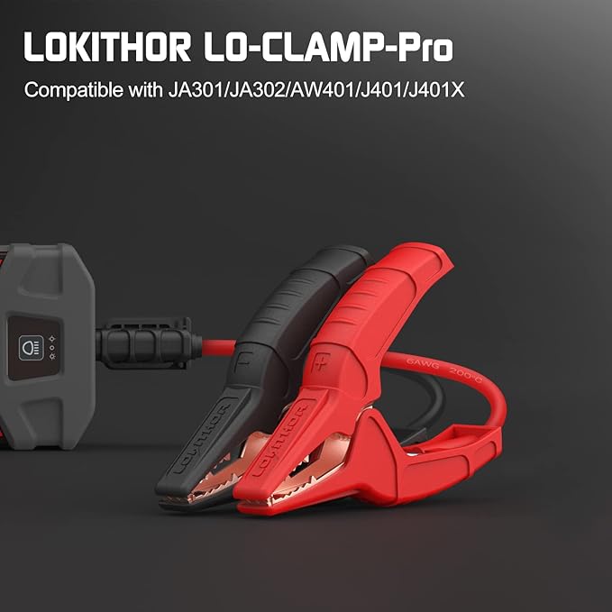LOKITHOR EC8 Jumper Cable, Automotive Replacement Car Jumper Cable Clamp to EC8 Connector for 12V Portable Emergency Car Jump Starter Booster