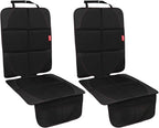 Car Seat Protector, 2 Pack Carseat Protector with Thick Padding, Baby/Pets for Child Car Seat-Mesh Pockets-Waterproof-Univers