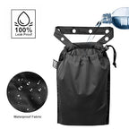 Cute Hanging Car Trash Garbage Bag 100% Leakproof Waterproof Multipurpose for Car Back Front Seat Console with Hanging Strap (Black)